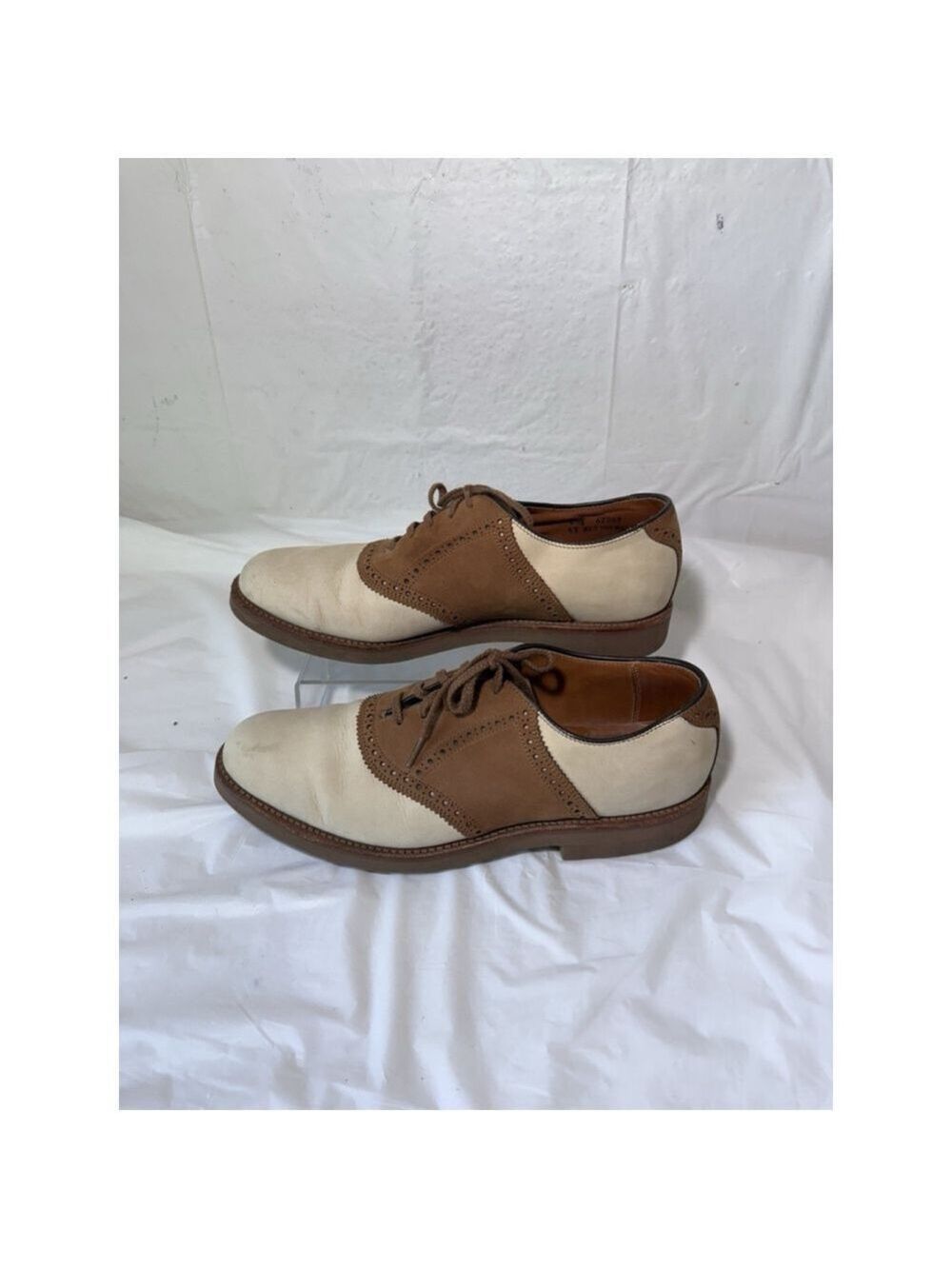 Vintage Walk Over Saddle Oxford Nubuck Suede and Leather Mens 8.5